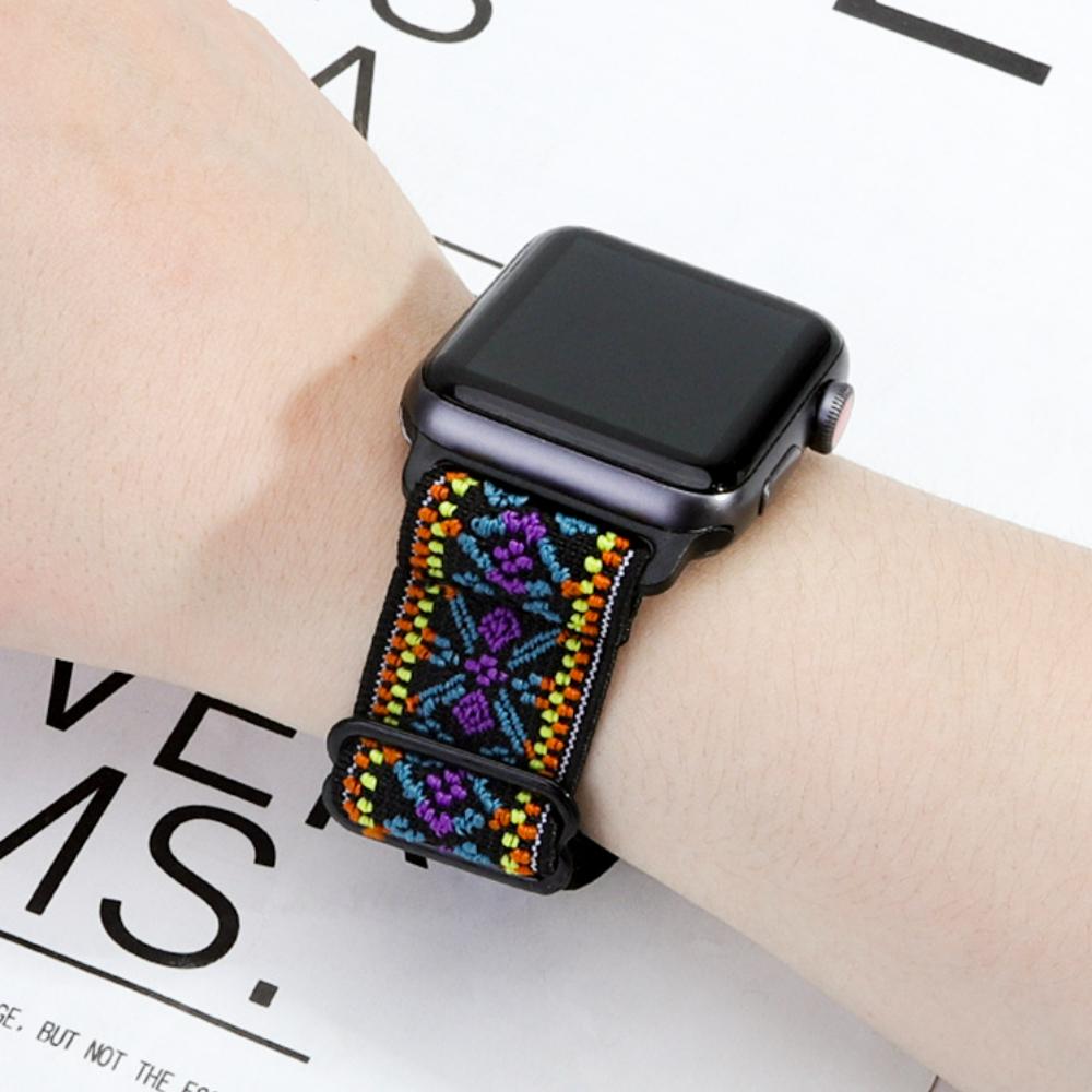 Cinturino in Nylon a Passante per Apple Watch Band 45mm 44mm 42mm 40mm 41mm 46mm Bracciale iWatch Serie 11 10 9 8 7 6 5 SE Ultra 3 49mm Cinturino