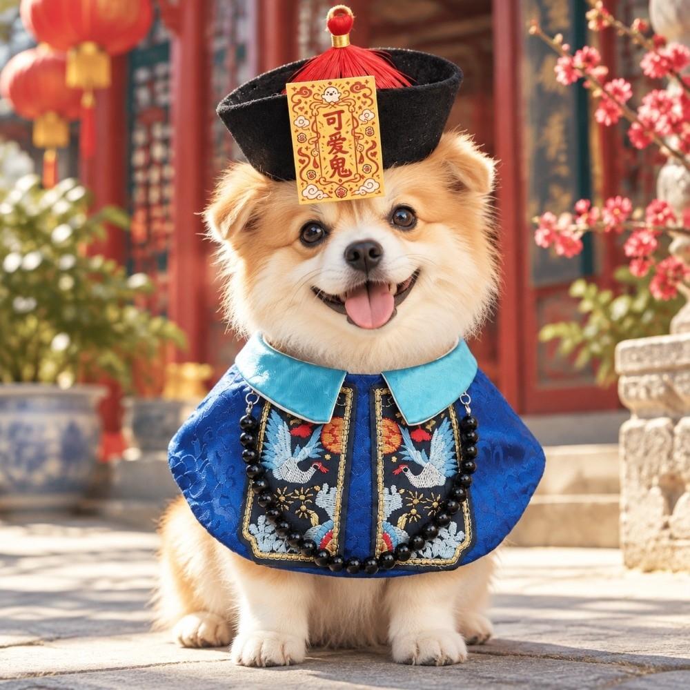 Funny Dog Clothes Chinese Style Pet Zombie Clothes Pet Supplies Halloween Pet Costume Halloween