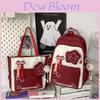 Youthful Style Nylon School Backpack With Color Blocked Cute Letter Star Print For Teens