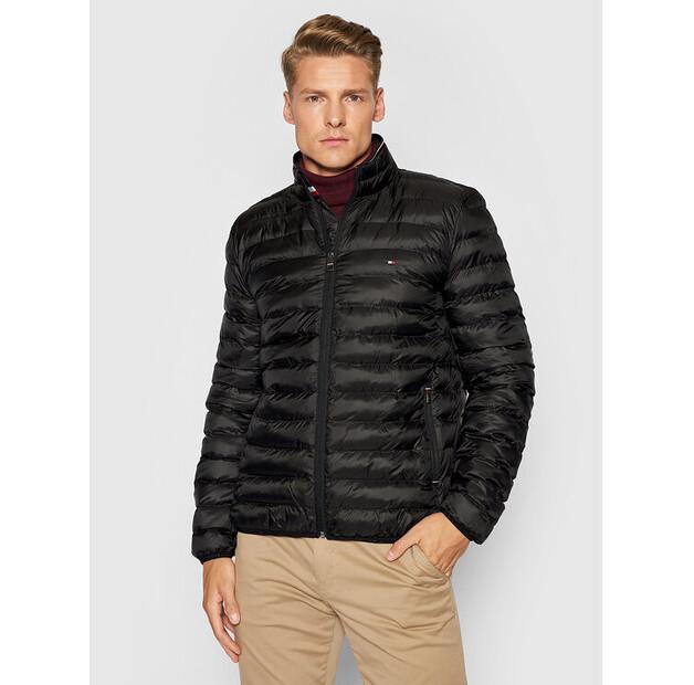 Demi-season Jacket Tommy Hilfiger Core Circular MW0MW18763, Black, Standard Fit