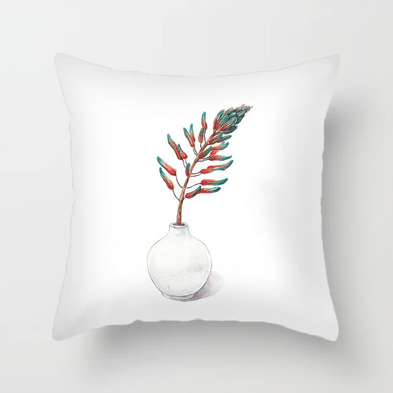 Beautiful Flower Rose Series Printed Putetrekk Hjem Stue Sofa Stol Dekorasjon Putetrekk