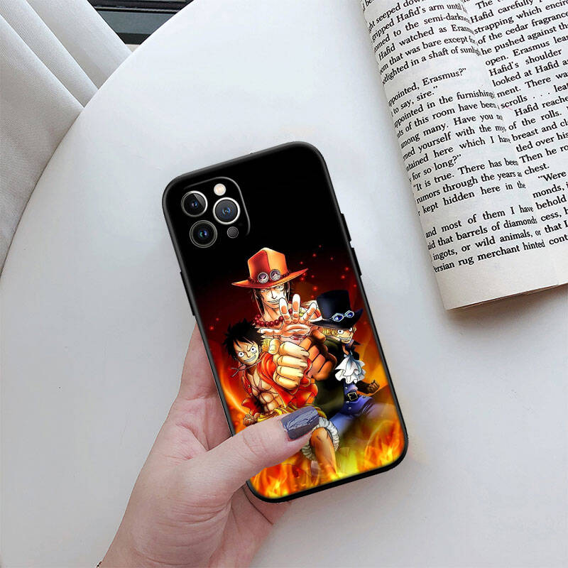 MH122 One Piece Sabo Phone Shell Case for Redmi Note 8 9 10 11 11S 10C 10X 10A 10T 9A 9C 9T 9S 8T Pro Max Plus Prime