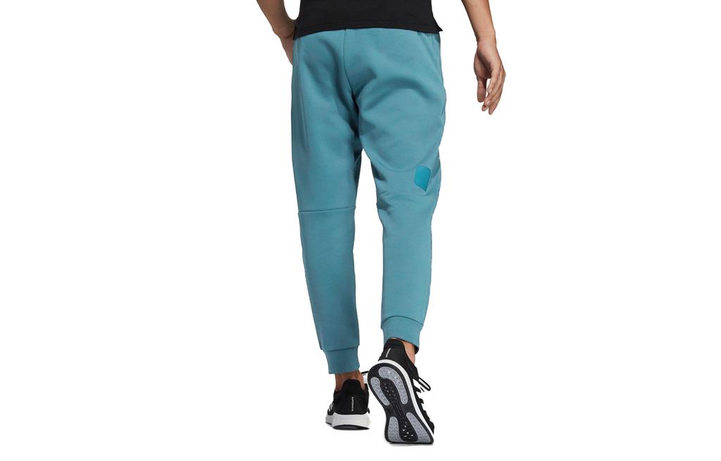 Adidas Wuji Series Knitted Sweatpants Men's Dark Cyan Moderate Cuffed Pants H39292
