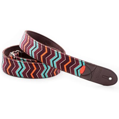 Straps 5cm ZIGGY TEAL RightOn! Guitar/Bass Strap, Wide, 80-145cm,