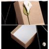 2Pcs Beautiful Sticky Flowers Kraft Paper Packaging Pendant Jewelry World Cover Gift Boxes