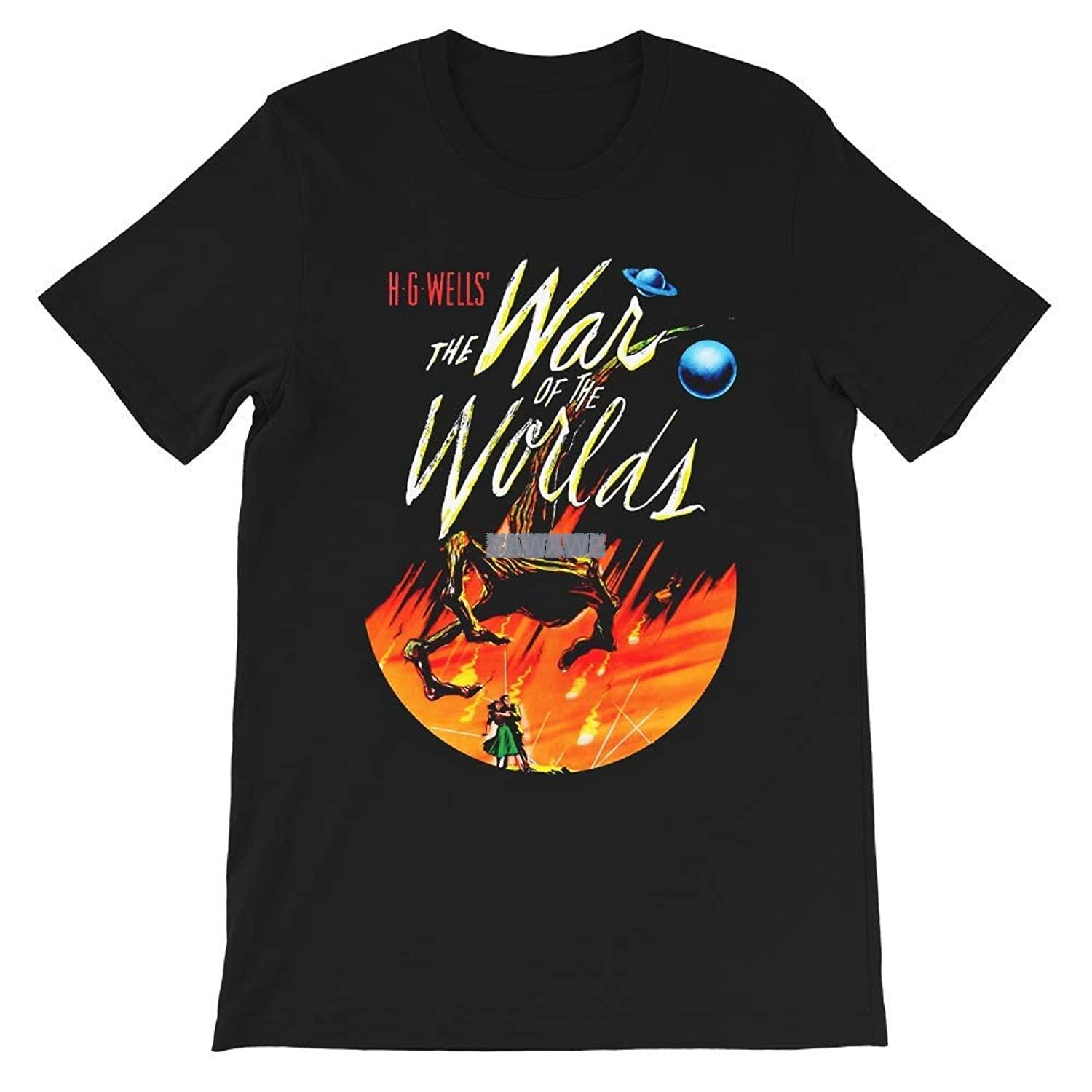 War of The Worlds Hg Wells Sci Fi Vintage Retro Film Funny Gift for Men Women Girls Unisex TShirt Sweatshirt top tees S