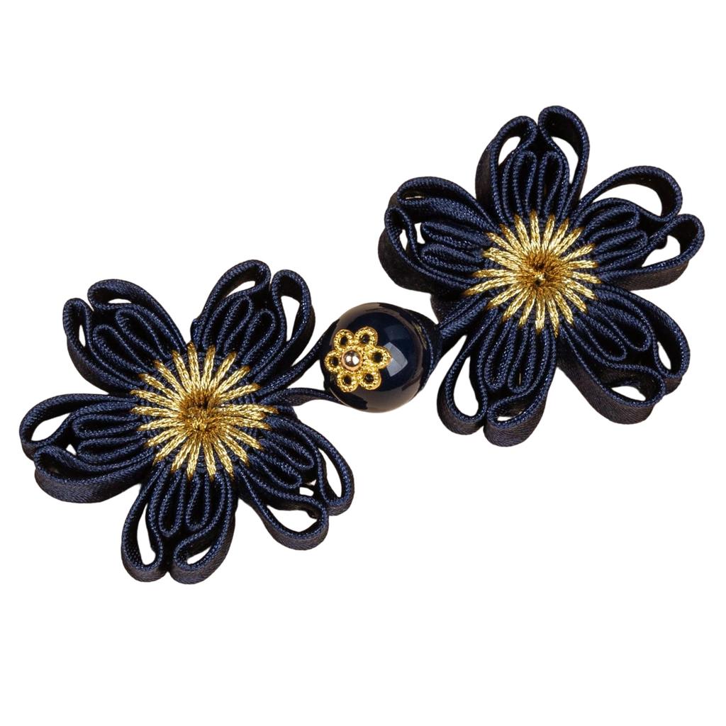 Flower Shape Fabric Cheongsam Button Traditional Chinese Knot Buttons for Dress Cloaks Coat Decorative Sewing Fasteners