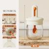 Telescopic Glass Seasoning Jars with Integrated Spoon Lids