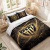 Bedding Set 1 Duvet Cover 2 Pillowcases Athletic Bilbao Football Print Bedroom Home Decoration