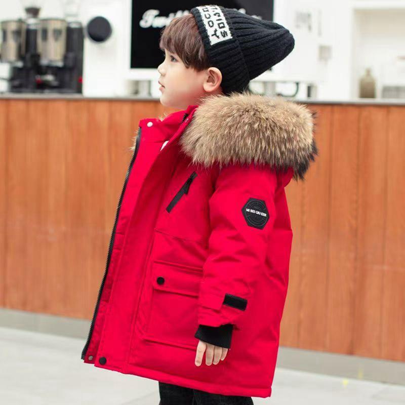 8-17 Years Kids Winter Warm Hooded Coat