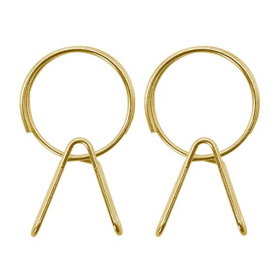 1/2Pcs Key Clip Stainless Steel Clamp Design Easy Installation Split Ring Alternative Key Organizer Key Accessory