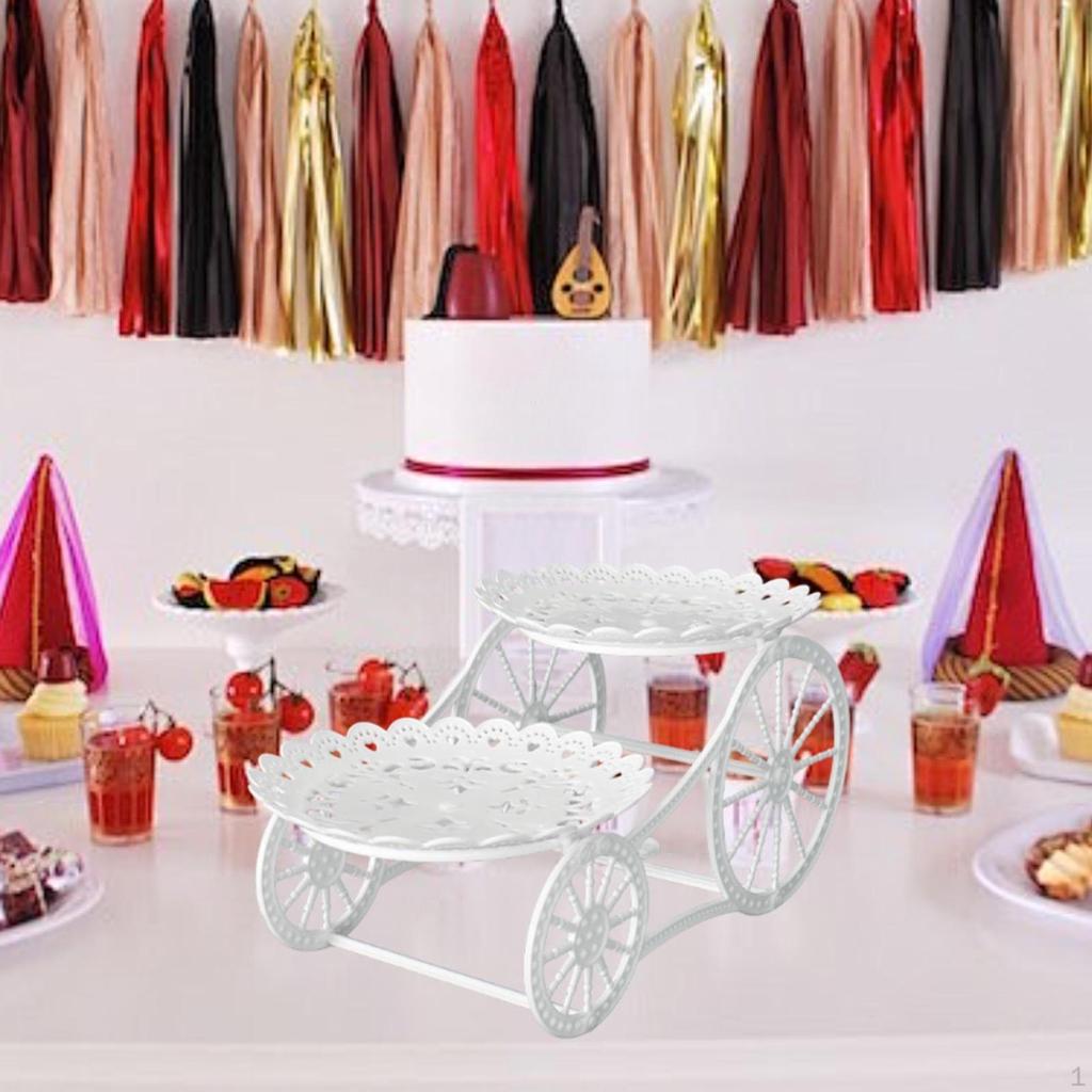 2 schicht Obst Platte Halter Tier Tablett Snack Candy Display Dessert Cupcake Stehen für Wohnzimmer