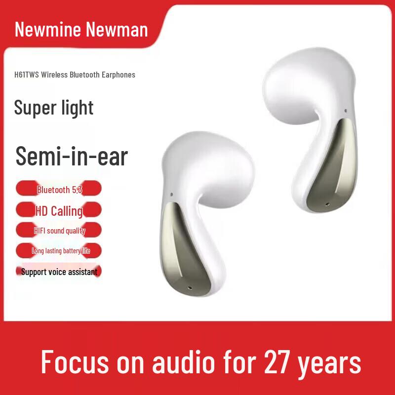Newmine TWS Semi-in-Ear Bluetooth Earbuds