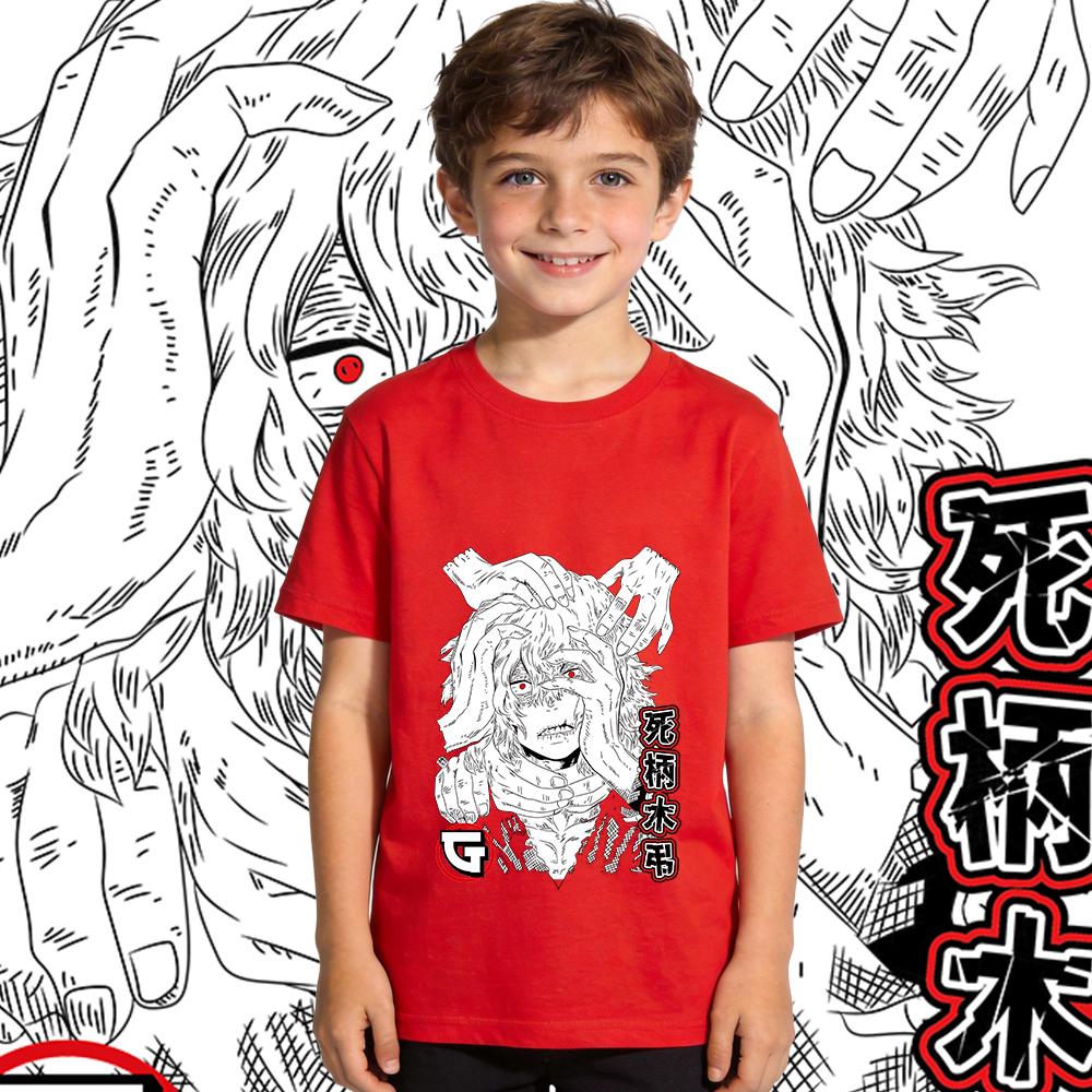 My Hero Academia Tomura Shigaraki Anime Print Boys Girls Cotton T Shirt Kids Casual Soft Breathable Top