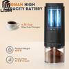 Portable Battery Powered Burr Coffee Grinder with 38 Adjustable Settings Rechargeable Coffee Bean Grinder with LED Display