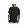 Adidas Originals Trefoil Tiger Print Round Neck Pullover Short Sleeve T-Shirt Men Tops Black GD9325