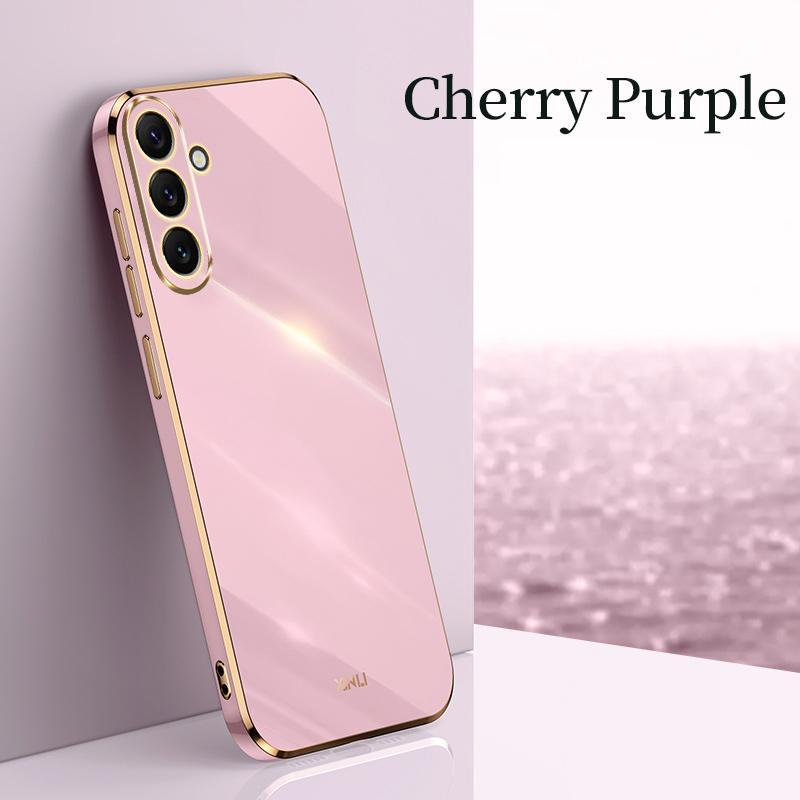Bling Square Plating Soft Case For Samsung Galaxy A54 A14 A04 A23 A33 A53 A73 A13 A22 A32 A52 M23 M32 M33 S20 S21 S22 S23 Ultra Plus Silicone Cover