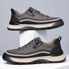 Herren-Sneaker im Vintage-Stil Vielseitige rutschfeste Wanderschuhe Bequeme lässige Lederschuhe Outdoor Herren Skateboard-Schuhe