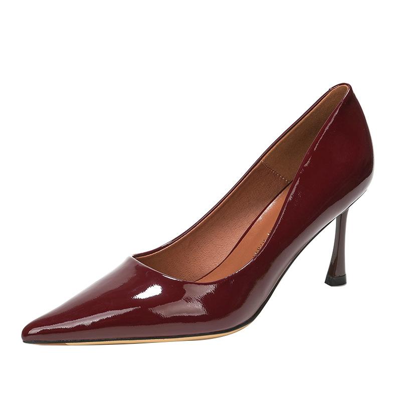 Red high heels women's stiletto wedding shoes bride show clothes toasting single shoes wedding banquet temperament versatile