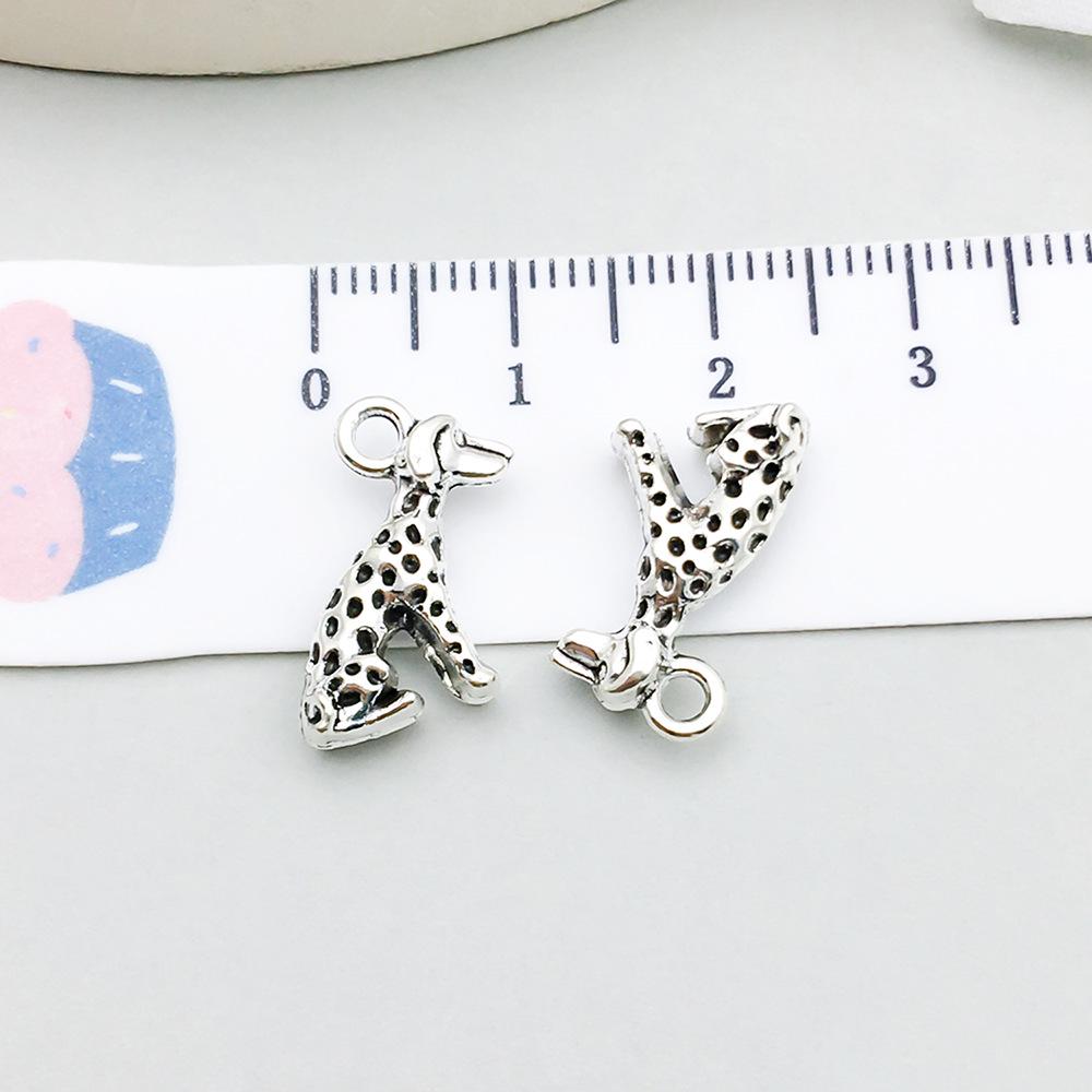 Set di 100 Ciondoli Gatto Farfalla Luna Argento Antico per Braccialetti e Collane Fai da Te
