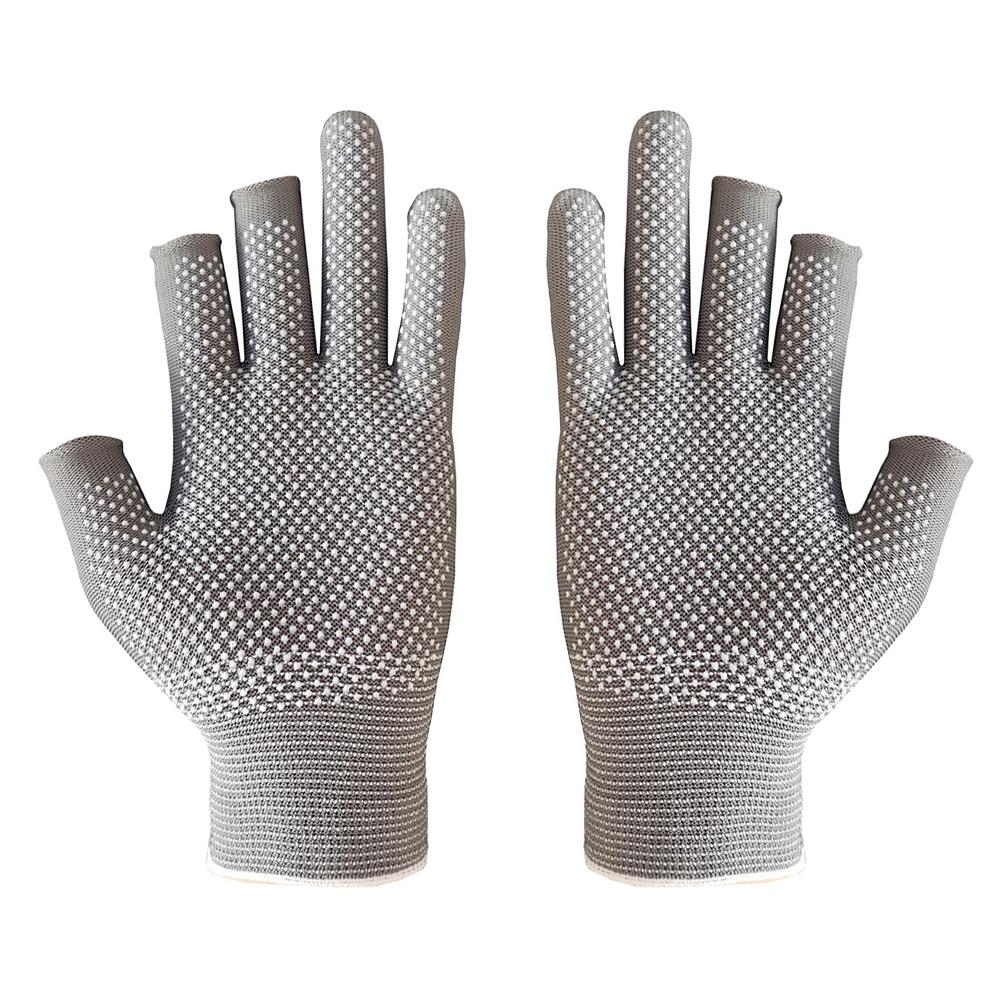 3 Fingers Cut Universal Fishing Gloves Half Finger Summer Outdoor Angling Sunscreen Anti-Slip Gloves Sports Fishing Accessories