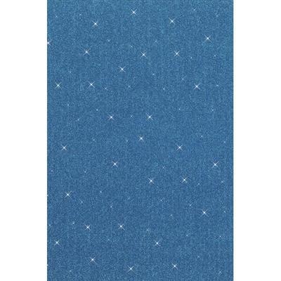 Rubber Sheet - 21x29.7 Cm - Glitter Blue - Resistant