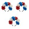 Das Platin-Jubiläum der Königin Rot Weiß Blau Blume Haarschmuck Krone Feiern Sie stilvoll!