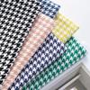 Houndstooth Polyester Linen-like Thick Sofa, Car Seat Cover & Pillowcase Fabric