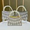 Elegant Dinner Bag, Banquet Beaded Handbag, Diamond-encrusted Hand-held Bag, Pearl Crossbody Women's Bag