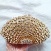 Hollow Out Rose Red Rhinestone Diamond  Wedding Purse New Fashion Women’s Crystal Evening Clutches BagLady Chain Party Clutches