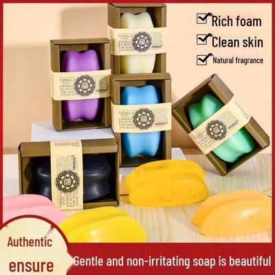 130g Handmade Goat Milk Rose Soap: Hydrating Essential Oil Facial Cleansing Soap