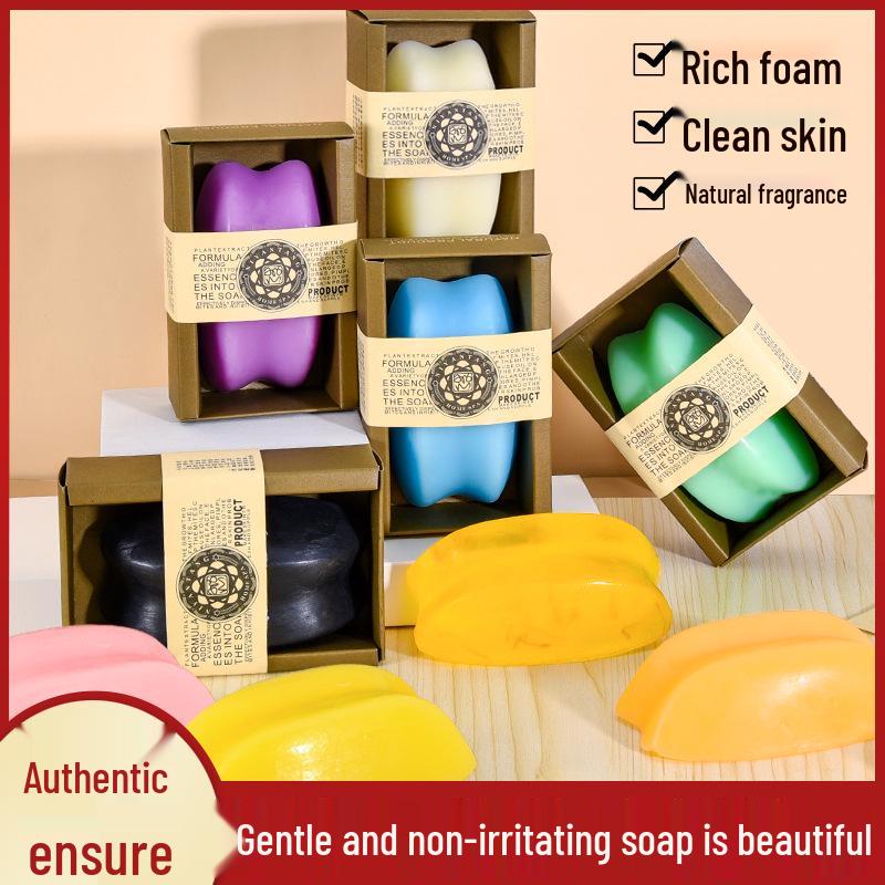 130g Handmade Goat Milk Rose Soap: Hydrating Essential Oil Facial Cleansing Soap