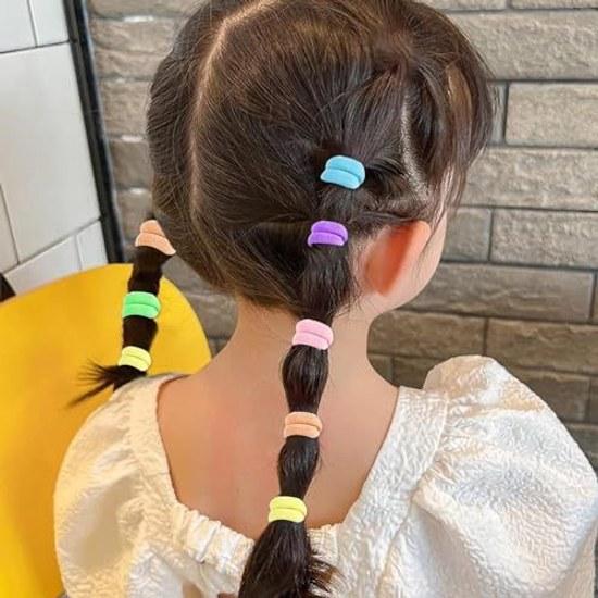 Hair tiechildrenhair rubberbaby tieKafandhair tiekidshair accessoriessmall100-piece setcutebulkhair rubberchildrenstylish girlshair ornament(colorful)