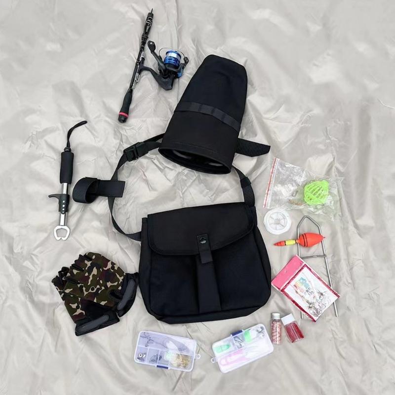 Outdoor Multifunctional Storage Bag Fishing Tackle Bag Hammer Holder Tent Stakes Pegs Pouches Waterproof Fanny Pack