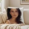 MMonica Bellucci Cushion Cover Linen Pillowcase Soft  for Sofa Bed Home Room Decor