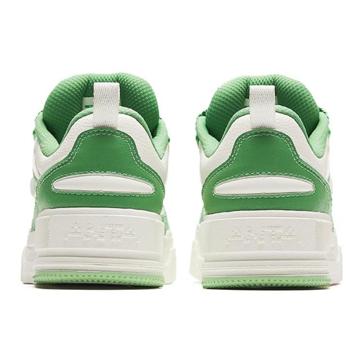 Anta Slightly Sweet Puffy Shoes Slip Resistant Low Top Skateboard Shoes Women's Green White 922348001-6