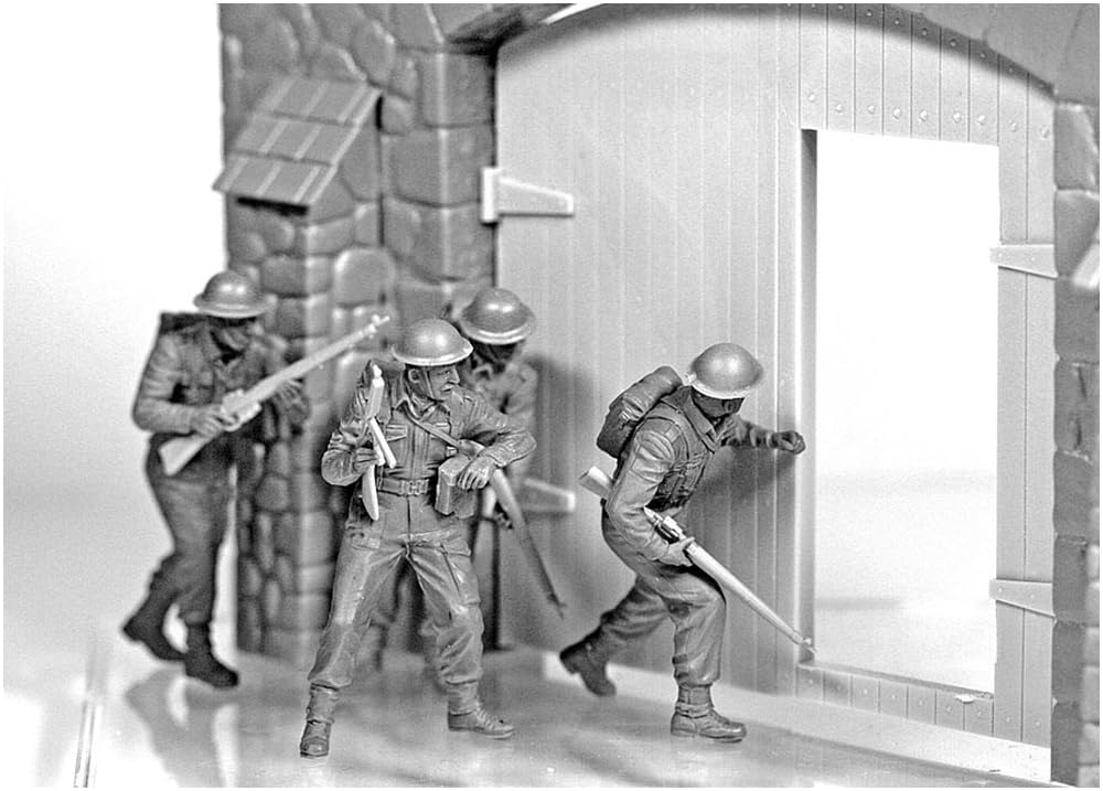 Master Box 1/35 Scale British Infantry (5 Figures) Western Front 1944-45 Plastic Model Kit MB35085
