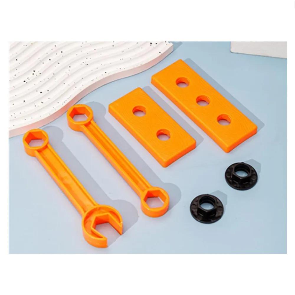 1 Set Cartoon Playing House Simulation Maintenance Tools Board Screws Electric Drill Protective Goggles PVC Model Kid Toy