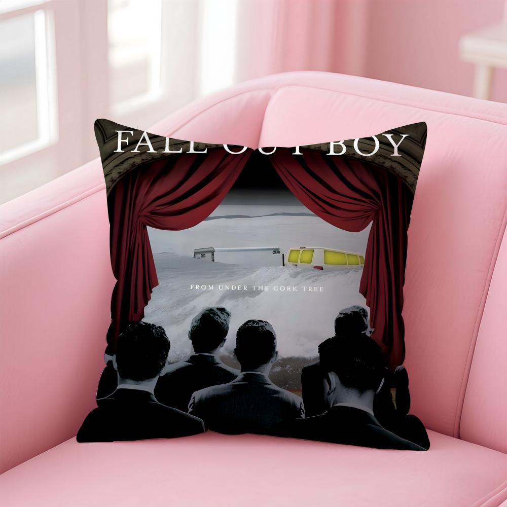 f-Fall Out Boy Cushion Cover Comfortable Reversible Pillow Cover Ideal for Car Sofa Bedroom & Beyond