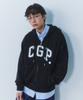 Cgp Arch Logo Zip-Up Hoodie - Black