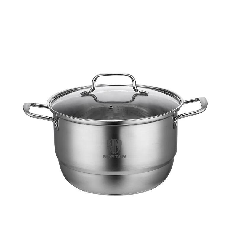 NORTON 304 Stainless Steel Composite Bottom Soup Steamer