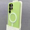 For Magsafe Wireless Charge Case for Samsung Galaxy S26 S25 FE S22 S23 Plus S24 Ultra Luxury Candy Color 2 IN 1 Magnetic Cover