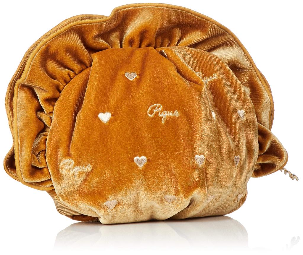 Gelato Pique Velvet Embroidered Pouch PWGB194595 YEL