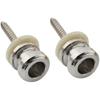 Musiclily Pro 12mm Strap Pins Steel End Pins Nickel 2 Pcs