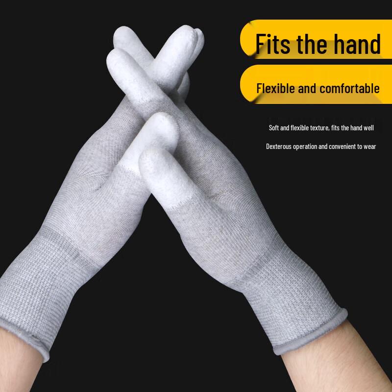 Antistatische Arbeits-Handschuhe aus Kohlefaser