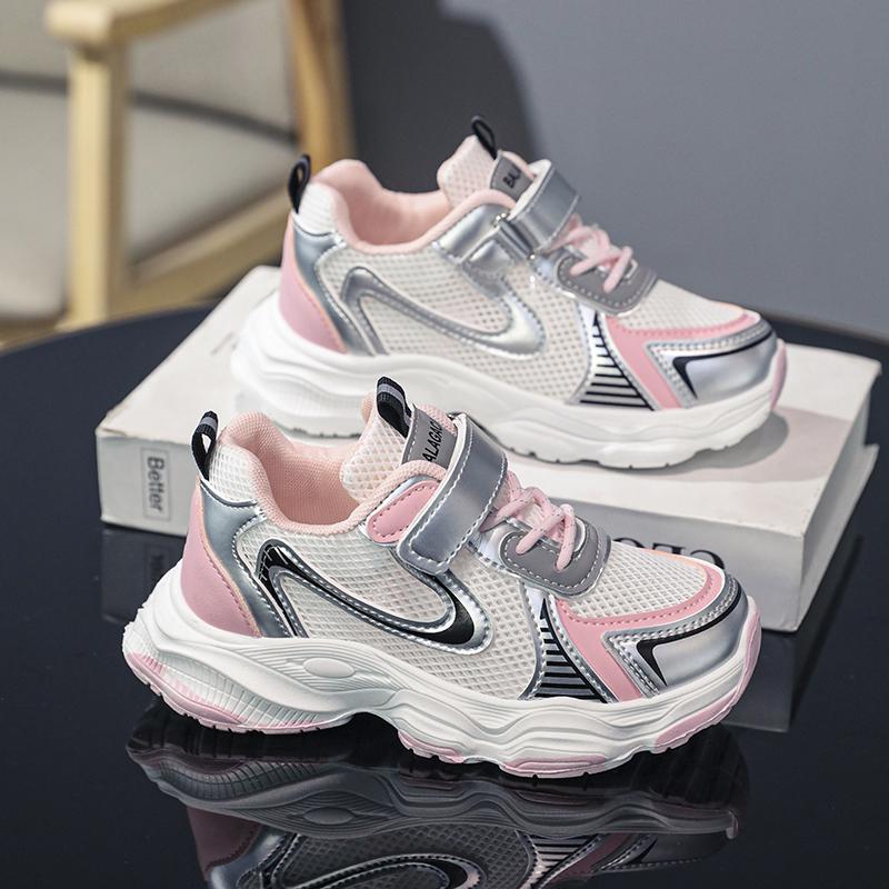 

Детские трендовые удобные кроссовки для бега на мягкой подошве, студенческие модные повседневные дышащие спортивные кроссовки для мальчиков и девочек 31 розовый