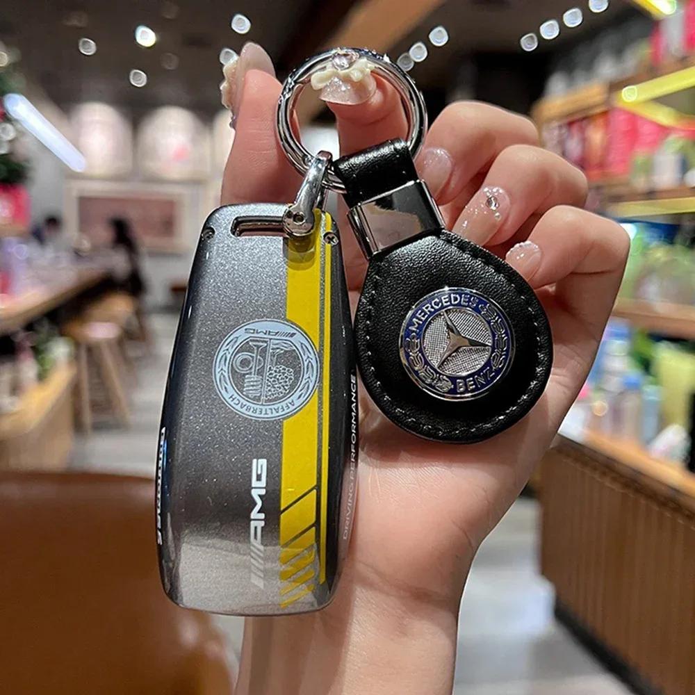 Autoaufkleber Auto Smart Fernbedienung Schlüsselhülle Abdeckung Schale Tasche Für Mercedes Benz AMG A C E S G-Klasse GLC CLE CLA W177 W205 W213 W222 X167