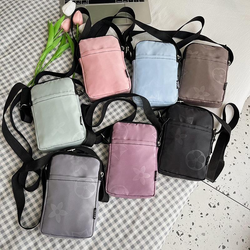 One Shoulder Crossbody Mini Mobile Phone Cloth Bag Travel Shopping Vertical Neck Portable Wrist Change Bag Versatile