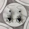 Gothic Black Heart Earrings Romantic Gothic Earrings Handmade Jewelry
