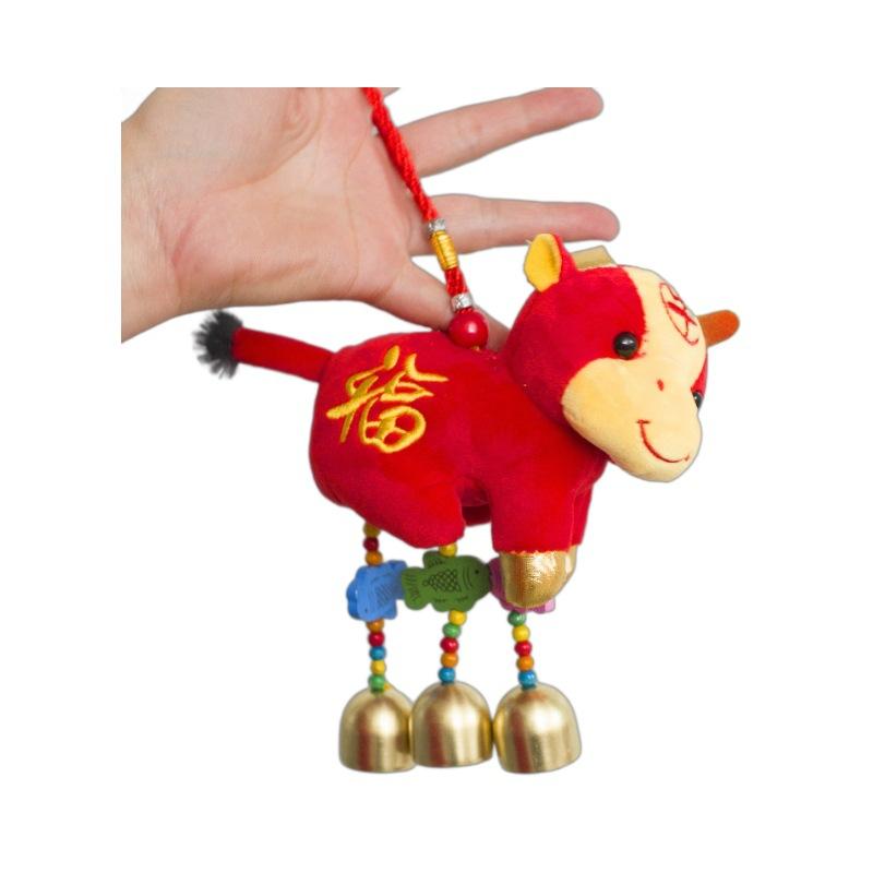 Dolls Wind Chimes Travel Souvenirs Mascot Creative Bell Hanging Ornaments Plush Toys Dunhuang Camel Camel Bell